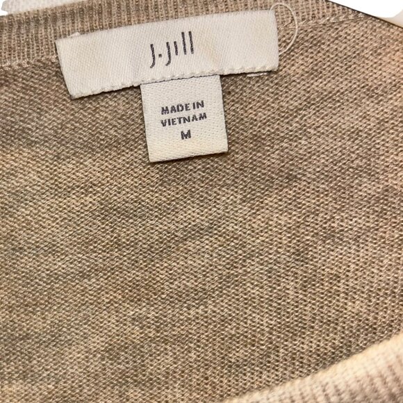 j. jill Neutral FALL HOLIDAY scottie in red sweater intarsia knit sweater M - Picture 2 of 3